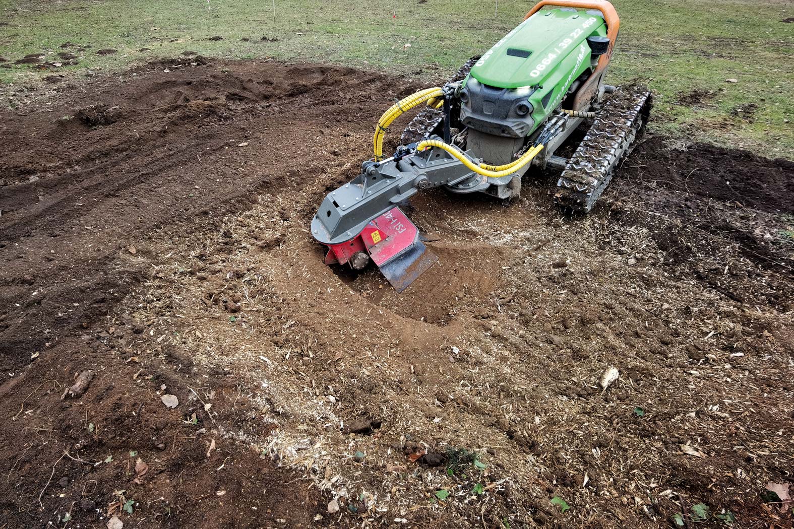 harbmasta stefan harb gruenraumpflege landschaftspflege suedoststeiermark graz-umgebung wurzelstockfräsen forstfräsen stockfräsen wurzelstock entfernen