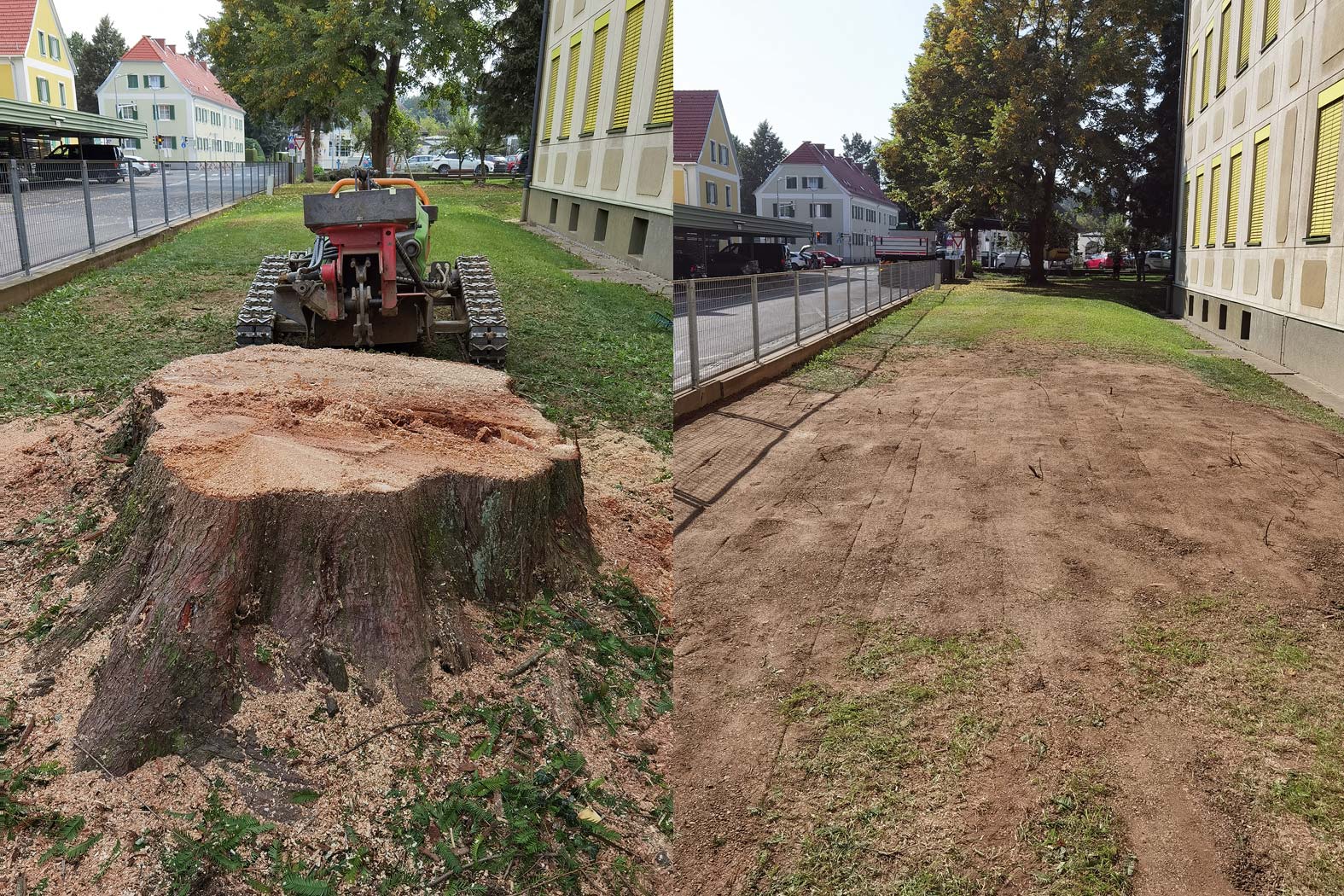 harbmasta stefan harb gruenraumpflege landschaftspflege suedoststeiermark graz-umgebung wurzelstockfräsen forstfräsen stockfräsen wurzelstock entfernen